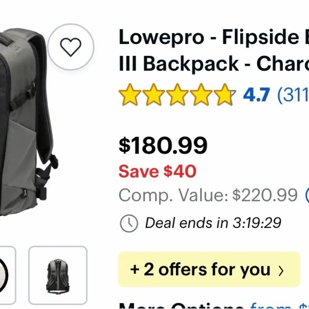 Lowepro - Flipside BP 300 AW III Backpack  Camera Backpack